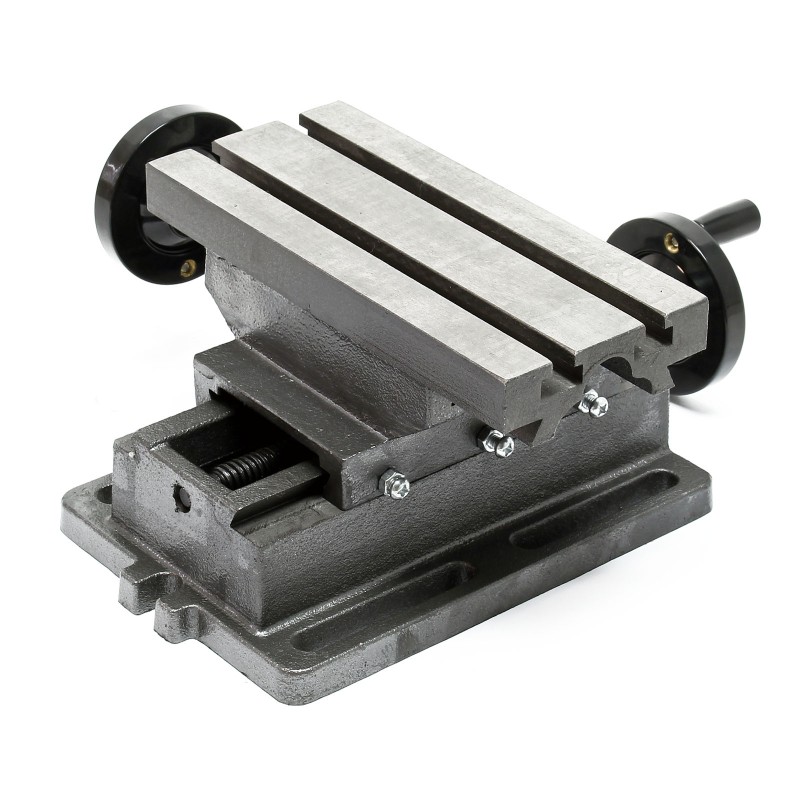 2-akselinen ristipöytä 170x85 mm, valurauta, poraus- ja jyrsintäpöytä, X 100 mm, Y 80 mm