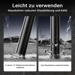 Timanttikerauspura Typ 2 (Mesh) 82 mm, 450 mm, 1¼ UNC, märkäporaus, betoni, kivi, graniitti