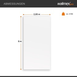 Walimex pro kangastausta 2,85 x 6 m, valkoinen, polyesteri 120 g/m², putkitasku