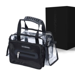 GlamSeries GlamSetter M meikkilaukku 230 x 120 x 180 mm, musta, läpinäkyvä