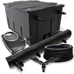 SunSun lampisuodatinsetti 60000l CBF 550 NEO 10000 pumppu 10000l h CUV 272 UVC kirkastin 72W 25m letku 25mm