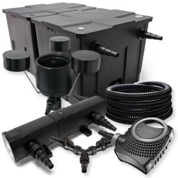 SunSun Lampisuodatinsetti CBF 350B 60000 l NEO 10000 pumppu CUV 224 UVC CSP 250 pintaimu 25 m letku 25 mm