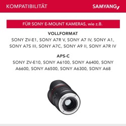 Samyang AF 24mm F1 8 laajakulmaobjektiivi Sony E FE