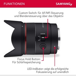 Samyang AF 24mm F1.8 laajakulmaobjektiivi Sony E / FE