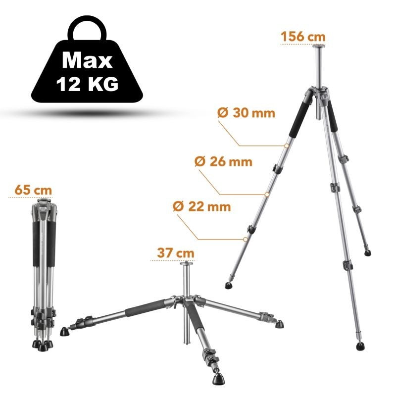 Walimex WAL-6702 Pro -kamerajalusta (156 cm) 12162