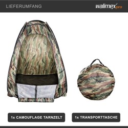Walimex pro Pop-up-naamiointiteltta luontokuvaukseen ja eläinten tarkkailuun, 1100 x 1100 x 1400 mm, ruskea