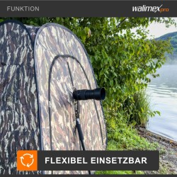 Walimex pro Pop-up-naamiointiteltta luontokuvaukseen ja eläinten tarkkailuun, 1100 x 1100 x 1400 mm, ruskea