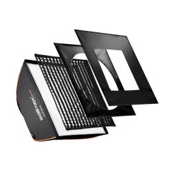 Walimex pro Softbox Orange Line 40x40 cm Aurora Bowens liitäntä diffuusorit kenno maskit kuljetuslaukku