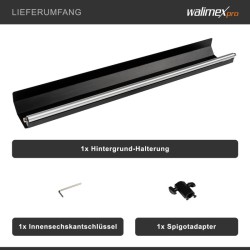 Walimex pro Taustajärjestelmän pidike valojaloille, alumiini, max 5 kg