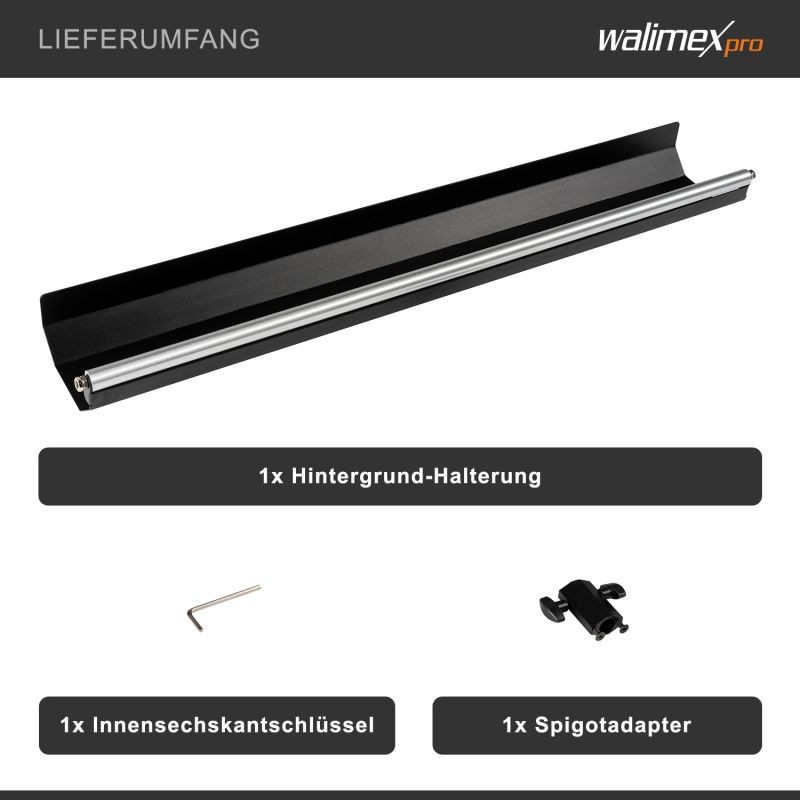 Walimex pro Taustajärjestelmän pidike valojaloille, alumiini, max 5 kg