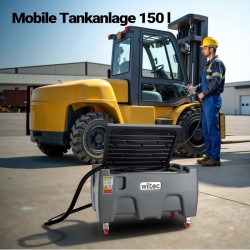 Siirrettävä polttoaineasema 150 l, 12 V pumppu, diesel ja bensiini
