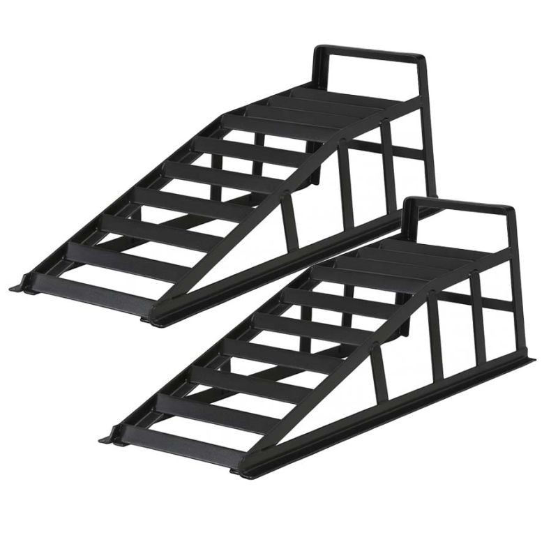 Kuormausrampit moottoripyörille ja mönkijöille, 2 kpl, 2 t, 940 x 310 x 270 mm, teräs, musta