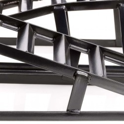 Kuormausrampit moottoripyörille ja mönkijöille, 2 kpl, 2 t, 940 x 310 x 270 mm, teräs, musta