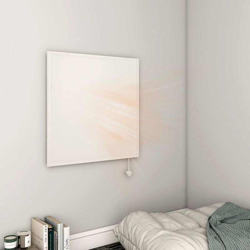Infrapunapaneeli 290 W, 620 x 520 mm, valkoinen, seinäasennus
