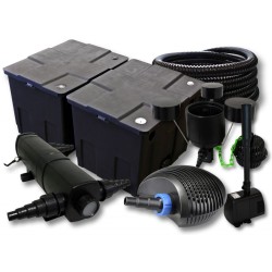 SunSun Lampisetti CBF 350B suodatin 60000 l CTF 6000 pumppu 6000l h CUV 236 UVC selkeytin 36W CSP 250 skimmeri