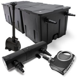 Lampisuodatinsetti CBF-350C 90000 l, NEO-10000 pumppu 10000 l/h, CUV-236 UVC-selkeytin 36 W, HJ-943 800 l/h