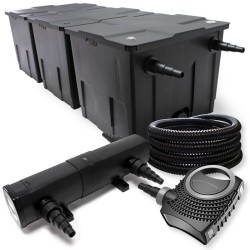 SunSun CBF-350C lampisuodatinsetti 90000 l, NEO-10000 pumppu 10000 l/h, CUV-224 UVC-selvityin 24 W, 25 m letku