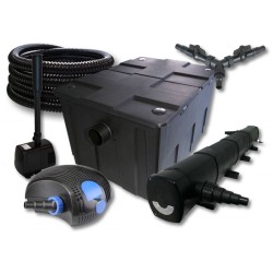 SunSun lampisetti CBF 550 suodatin 60000l CTF 12000 pumppu 12000l h CUV 272 vedenkirkastin 72W 25m letku HJ 943