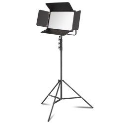 Walimex pro LED Niova 150-F Pro LED-paneelivalaisin ja AIR 355 -jalusta, 150 W, Bi-Color