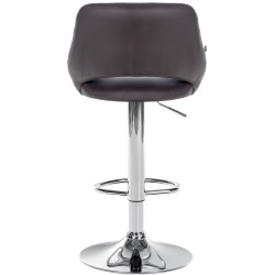 Milet-baarijakkara keinonahkaa, säädettävä, pyörivä, metallirunko