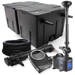 SunSun Lampisetti: CBF-350B suodatin 60000 l, NEO-10000 pumppu 10000 l/h, CUV-636 UVC-selvityin, 25 m letku