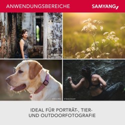 Samyang AF 85mm f/1.4 Canon EF teleobjektiivi muotokuvaan