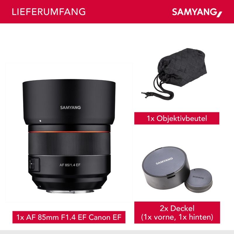 Samyang AF 85mm f/1.4 Canon EF teleobjektiivi muotokuvaan