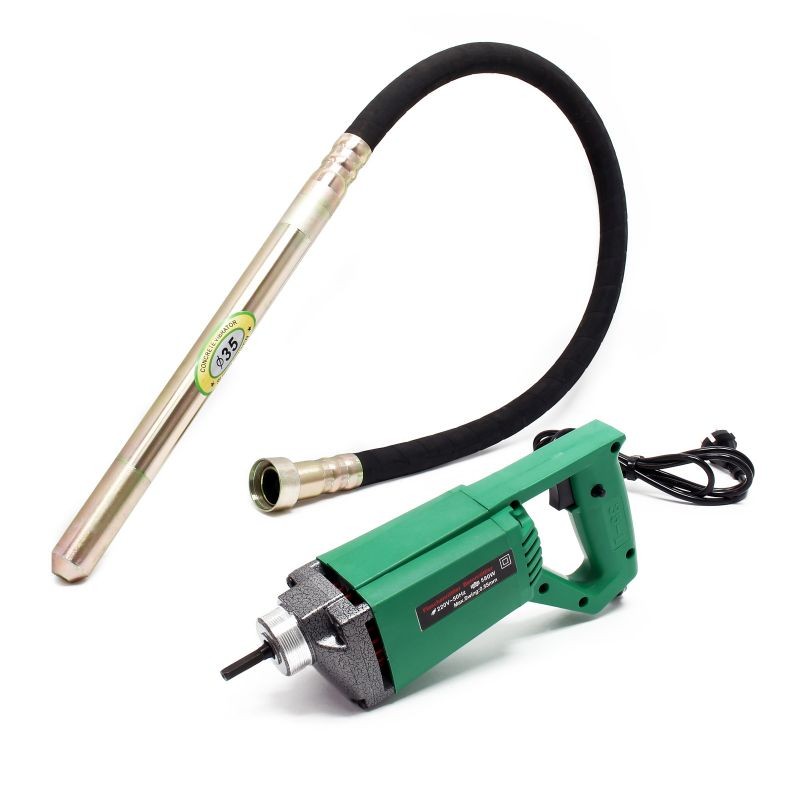 Sähköinen betonivibrattori 580 W, 35 mm vibratoriputki, 1,5 m letku