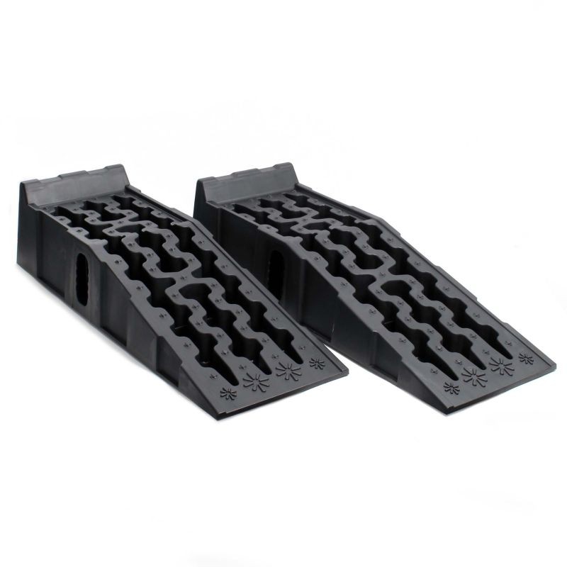 Ajoramput 2 kpl, 5 t, HDPE-muovi, musta, 905 x 300 x 215 mm