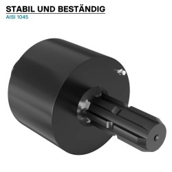 Voimanottoakselin ylivetokytkin 220 mm, 34,9 mm, 6-hammasinen, uros/naaras, 3500 Nm