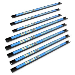 Magneettinen työkaluteline 8 kpl setti 61 cm hiiliteräs sininen