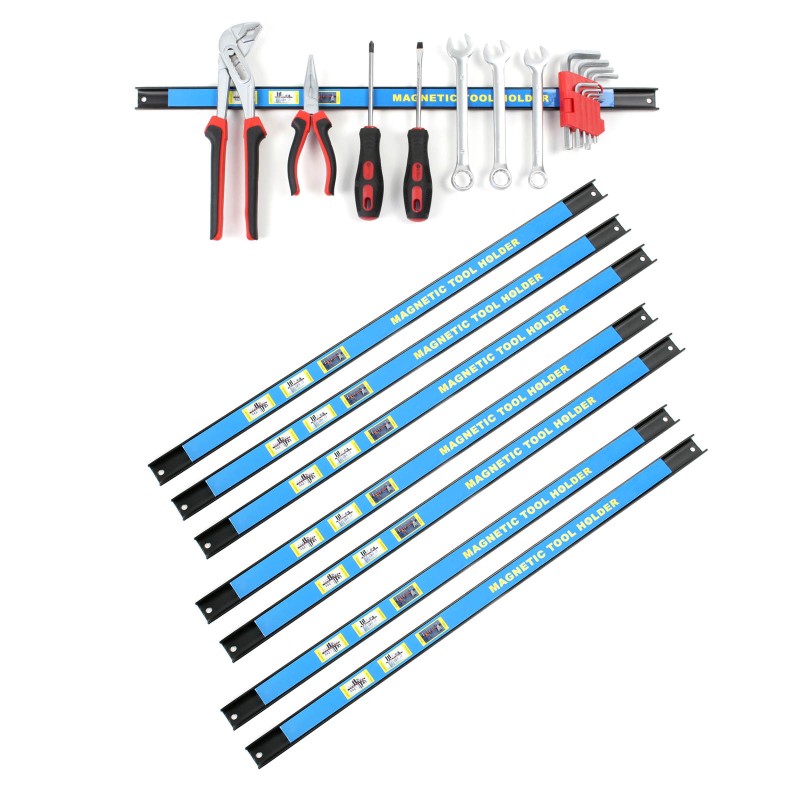 Magneettinen työkaluteline 8 kpl setti, 61 cm, hiiliteräs, sininen