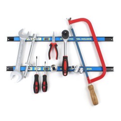 Magneettinen työkaluteline 8 kpl setti, 61 cm, hiiliteräs, sininen
