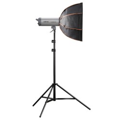 Walimex pro Octagon Softbox Plus Orange Line 60 cm, kulta-hopea-sisäpaneeli, Aurora/Bowens-adapteri