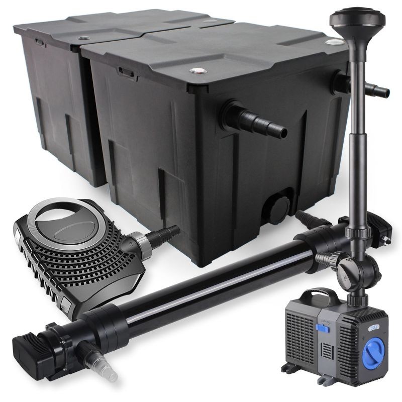 SunSun lampisuodatinsetti CBF-350B 60000l, NEO-10000 pumppu 10000l/h, CUV-672 UVC-puhdistin 72W, CTP-5003 pumppu