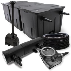 Lampisetti CBF 350C suodatin 90000 l NEO 10000 pumppu CUV 218 UVC selvityin HJ 943 suihkulähde letku 25 m