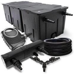 SunSun lampisuodatinsetti CBF 350C 90000l CTF 8000 pumppu 8000l h CUV 236 UVC puhdistin 36W 25m letku 25mm