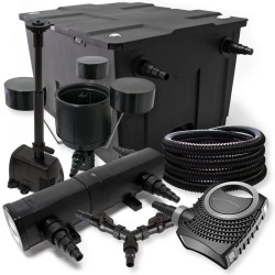 SunSun Lampisetti: CBF-550 suodatin 60000l, NEO-10000 pumppu 10000l/h, CUV-236 selvityin 36W, CSP-250 skimmer