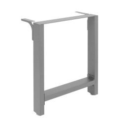 Pöydän kelkkajalat 640x240x400 mm harmaa jauhemaalattu teräs 2 kpl