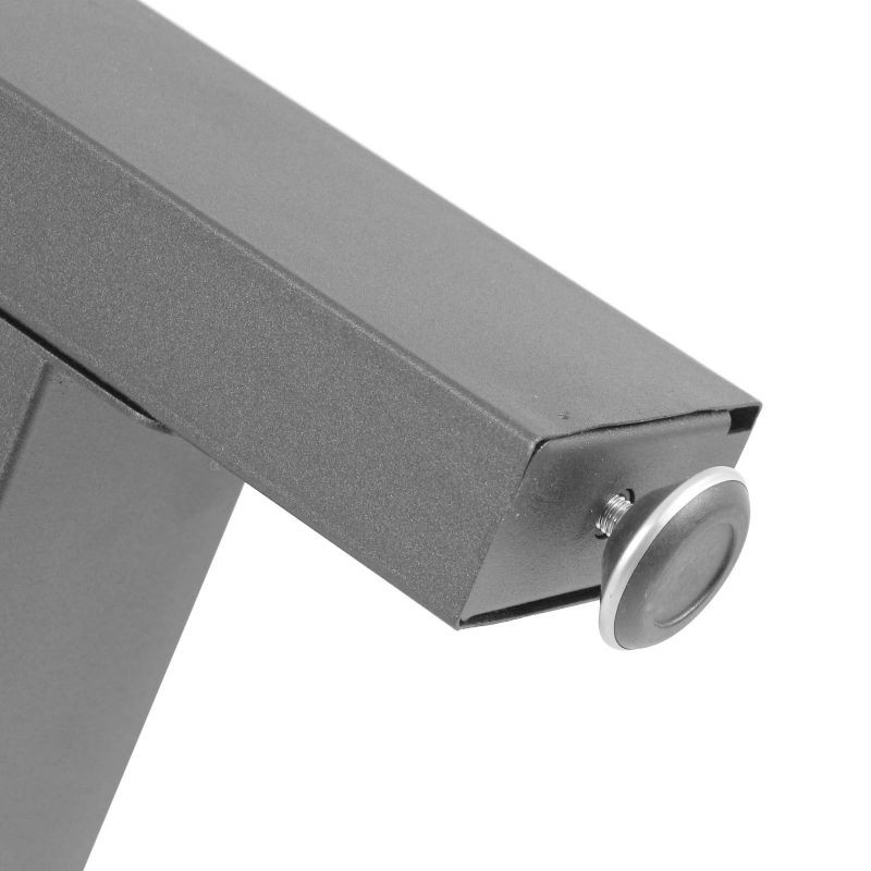Pöydän kelkkajalat 640x240x400 mm harmaa jauhemaalattu teräs 2 kpl