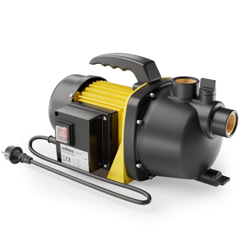 Puutarhapumppu 600 W, 2800 l/h, max. pumppauskorkeus 35 m, kantokahva ja tyhjennysruuvi