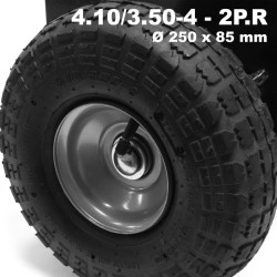 Levynsiirtokärry 275 kg puristusleveys 265 mm puristuskorkeus 170 mm ilmakumirenkaat