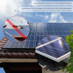 Räystäskourusuojaharjat 10 kpl, 12 m, Ø 150 x 1200 mm, musta, lehtien ja eläinten suoja