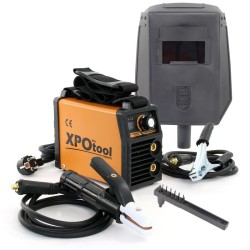 XPOtool MMA-puikkohitsauskone 20-120A IGBT-invertteri, varusteilla, Arc-force, Hot-start ja Anti-stick