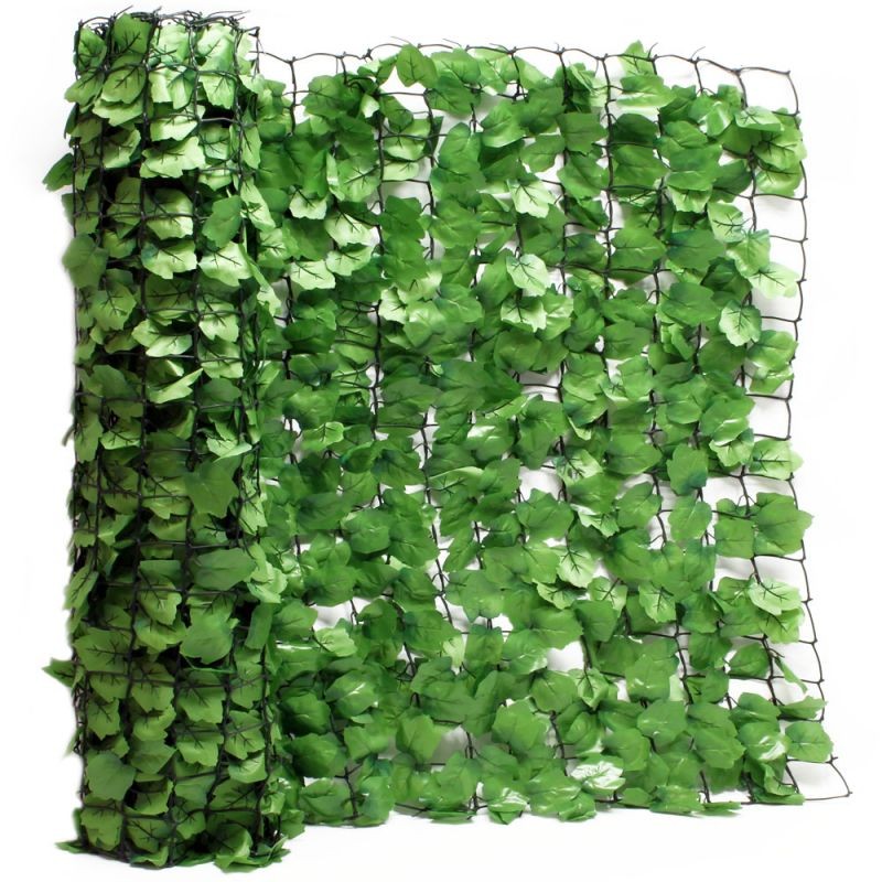 Lehtikuvioinen näkösuojaverkko 300 x 150 cm, vihreä