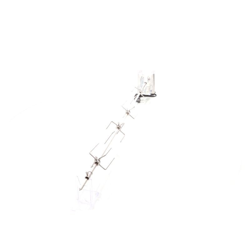 Rotisserie-grillivarras 112 cm, ruostumaton teräs, 230V, 4 lihakiinnikettä