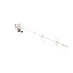 Rotisserie-grillivarras 112 cm, ruostumaton teräs, 230V, 4 lihakiinnikettä