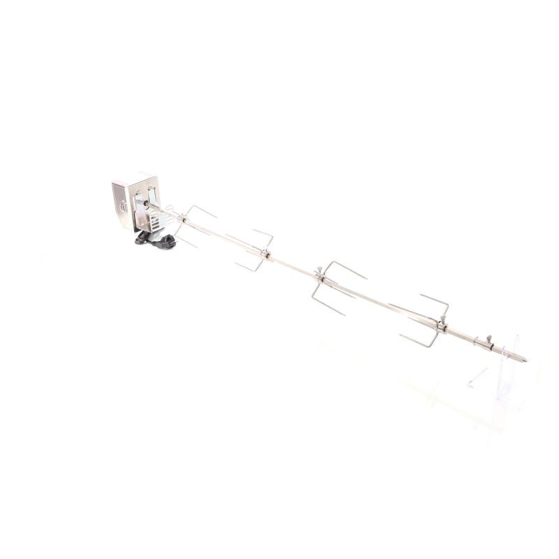 Rotisserie-grillivarras 112 cm, ruostumaton teräs, 230V, 4 lihakiinnikettä