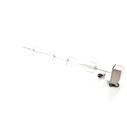 Rotisserie-grillivarras 112 cm, ruostumaton teräs, 230V, 4 lihakiinnikettä