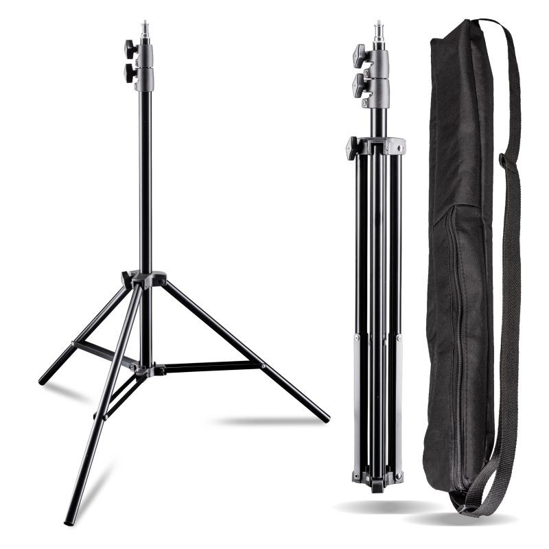 Walimex pro AIR 200 valaisinjalkasetti 2 kpl, alumiini, ilmajousitus, 200 cm, kuljetuslaukulla
